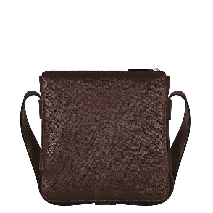 Sacoche à bandoulièreMontblancSac Messenger vertical en cuir Montblanc Sartorial Ébène