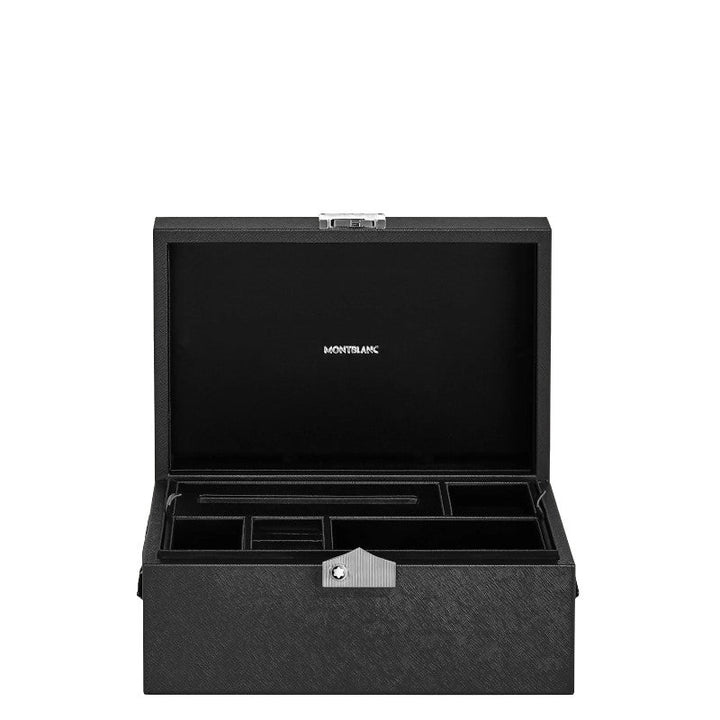 Sammler-Set für Schreibgeräte aus schwarzem Leder 