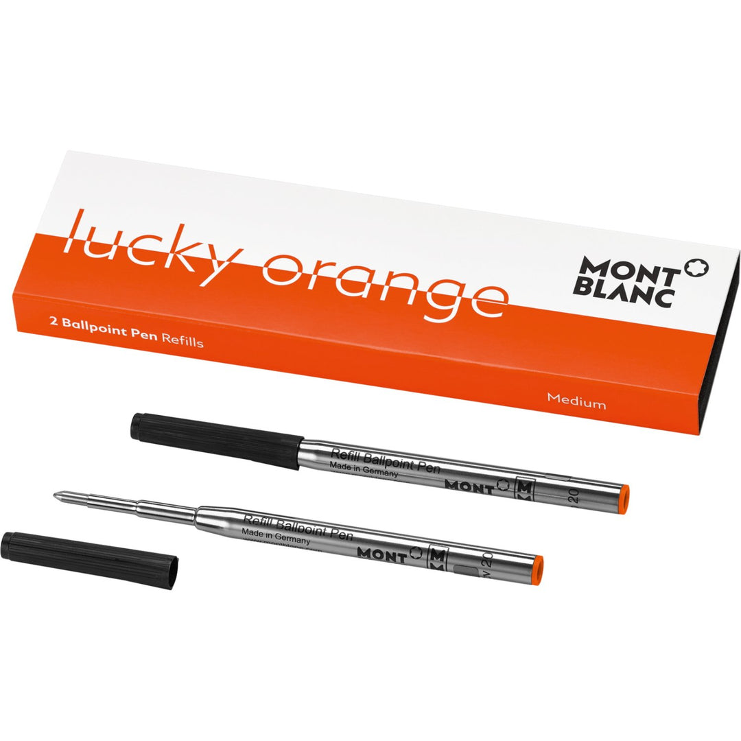 2 Kugelschreiber-Nachfüllminen (M) Lucky Orange - Boutique-Officielle-Montblanc-Cannes
