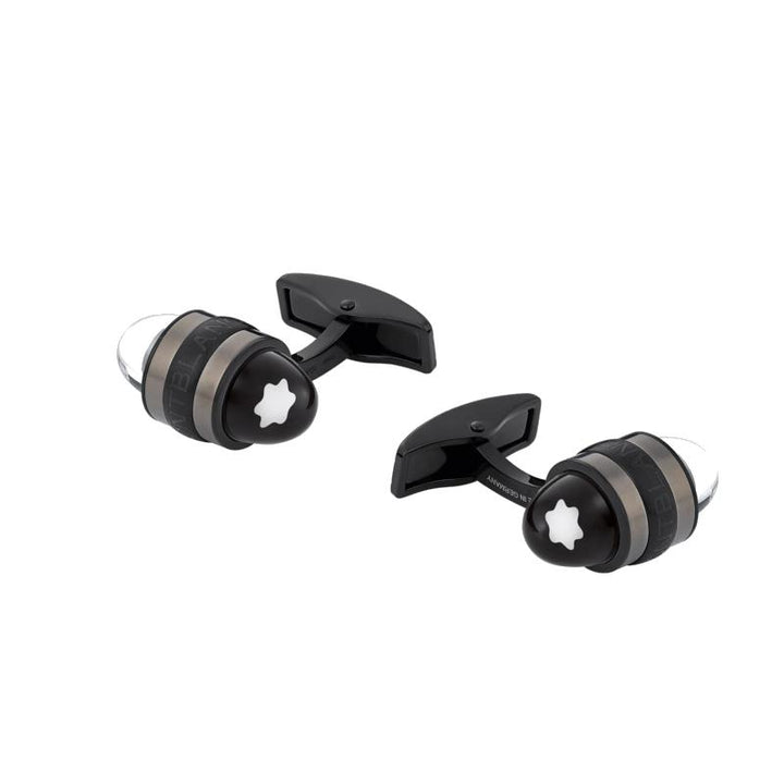 Запонки Montblanc StarWalker из стали и лака 