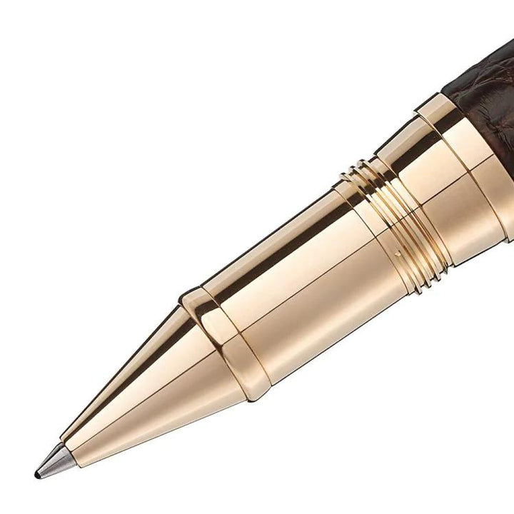 Rollerball Great Masters Exotic Leather из кожи коричневого аллигатора - Boutique-Officielle-Montblanc-Cannes