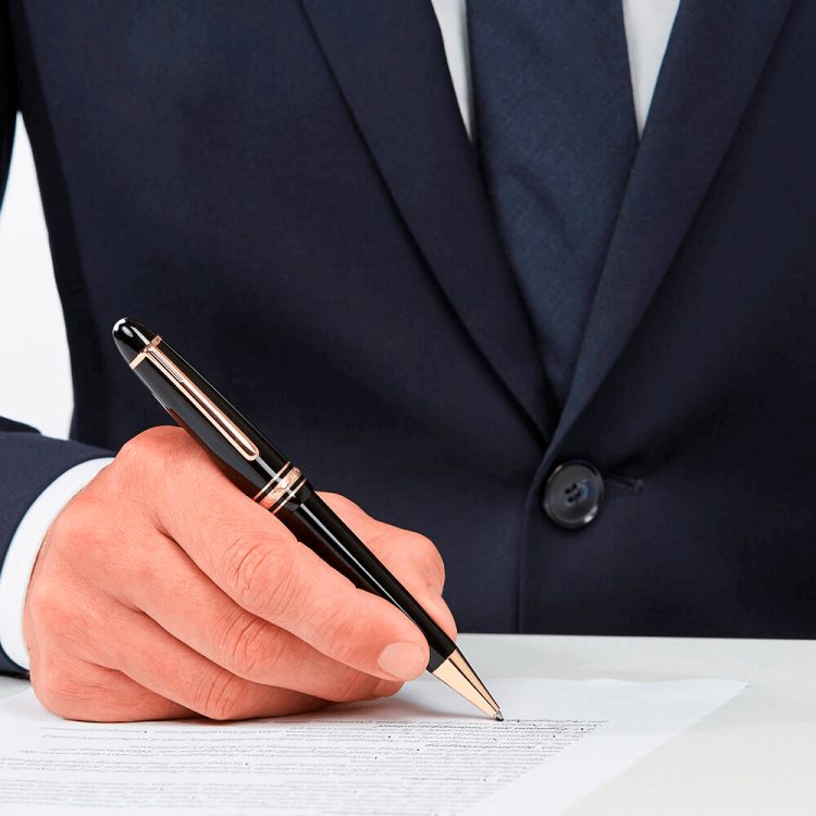 Шариковая ручка Meisterstück LeGrand, позолоченная, красное золото - Boutique-Officielle-Montblanc-Cannes