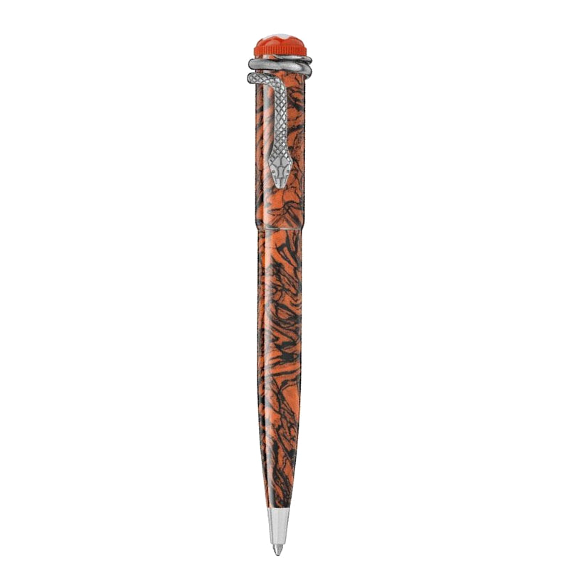 Шариковая ручка Montblanc Heritage Rouge et Noir Serpent Marble Special Edition 