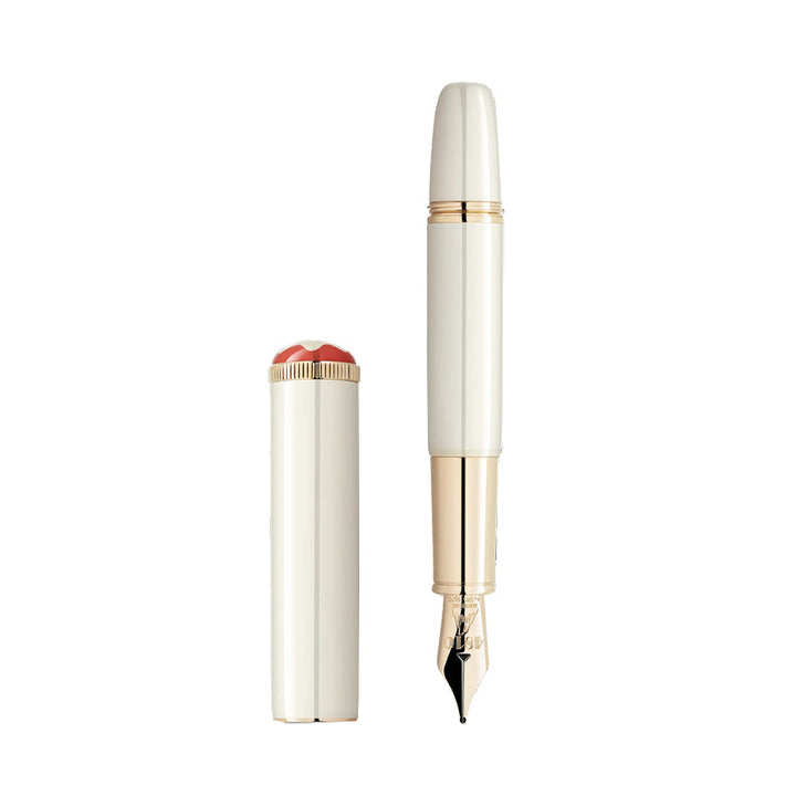 Ручка-перо (F) цвета слоновой кости Montblanc Heritage Rouge et Noir «Baby» Special Edition 
