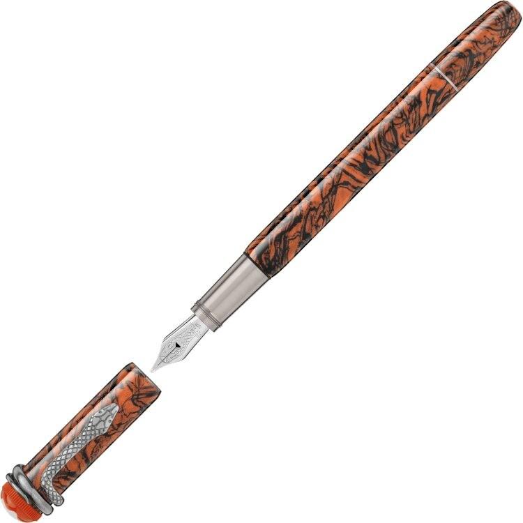 Füllfederhalter (M) Montblanc Heritage Rouge et Noir Serpent Marble Special Edition 