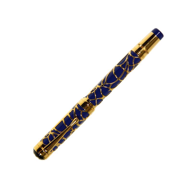 Stylo Plume Régent En Métal Bleu - Plume Plaqué Or - Avec écrin Et Recharges - Neuf Avec étiquettes